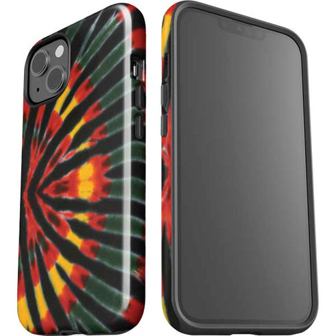 Liquid Blue Tie Dye - Rasta iPhone 15 Impact Case