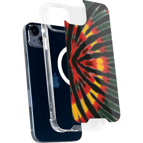 Liquid Blue Tie Dye - Rasta iPhone 15 Plus MagSafe Case