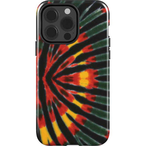 Liquid Blue Tie Dye - Rasta iPhone 15 Pro Impact Case