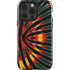 Liquid Blue Tie Dye - Rasta iPhone 14 Pro Impact Case