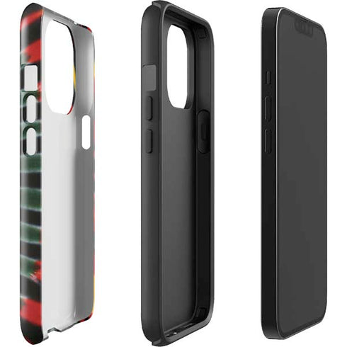Liquid Blue Tie Dye - Rasta iPhone 14 Pro Impact Case