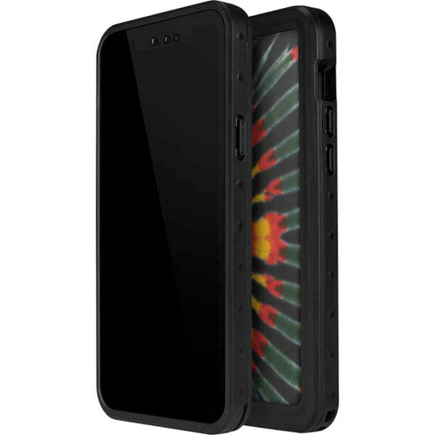 Liquid Blue Tie Dye - Rasta iPhone 14 Pro Max Waterproof Case