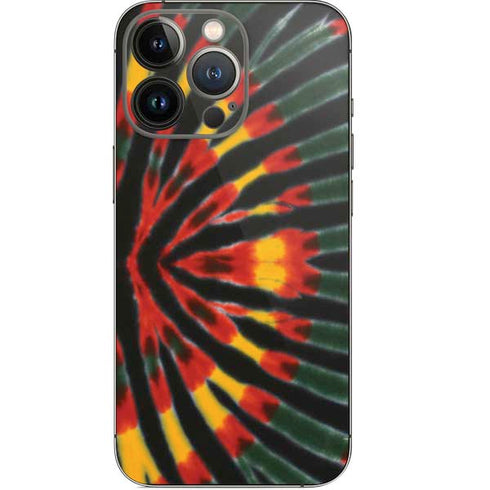 Liquid Blue Tie Dye - Rasta iPhone 14 Pro Skin