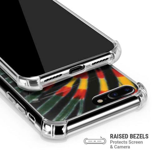 Liquid Blue Tie Dye - Rasta iPhone 7/8 Plus Clear Case