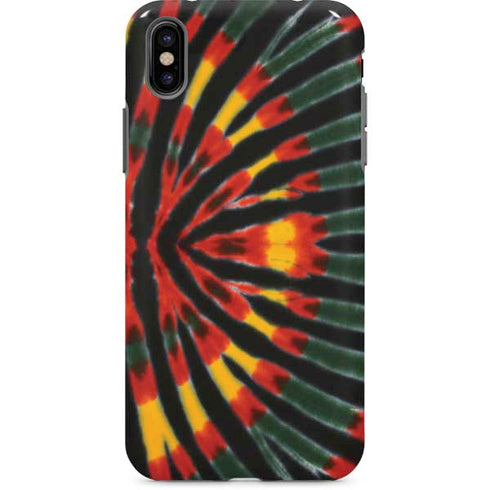 Liquid Blue Tie Dye - Rasta iPhone 8 Pro Case