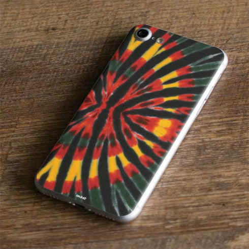 Liquid Blue Tie Dye - Rasta iPhone 8 Skin