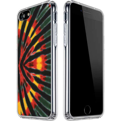 Liquid Blue Tie Dye - Rasta iPhone SE (2nd & 3rd Gen) Clear Case