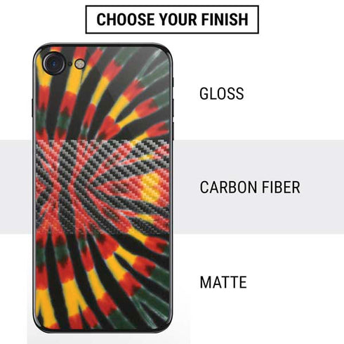 Liquid Blue Tie Dye - Rasta iPhone SE (2nd & 3rd Gen) Skin