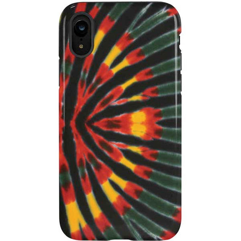 Liquid Blue Tie Dye - Rasta iPhone XR Pro Case