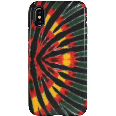 Liquid Blue Tie Dye - Rasta iPhone XS Pro Case