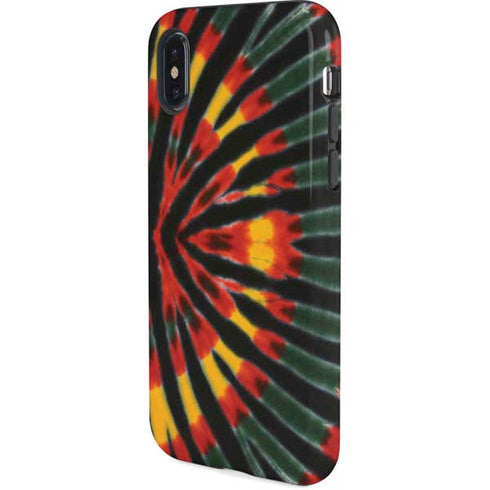 Liquid Blue Tie Dye - Rasta iPhone XS Pro Case