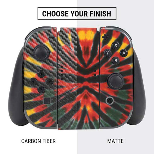 Liquid Blue Tie Dye - Rasta Nintendo Switch Bundle Skin