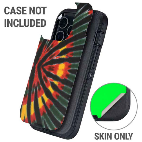 Liquid Blue Tie Dye - Rasta Otterbox Defender iPhone Skin