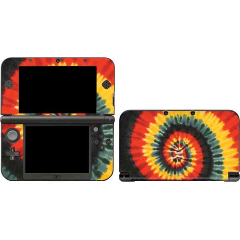 Liquid Blue Tie Dye - Rasta Spiral 3DS XL 2015 Skin