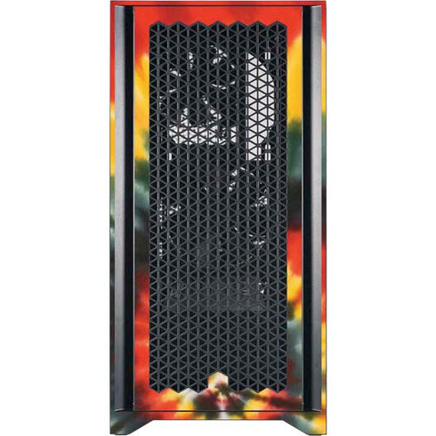 Liquid Blue Tie Dye - Rasta Spiral Corsair 4000D Tempered Glass Mid-Tower ATX Case Skin