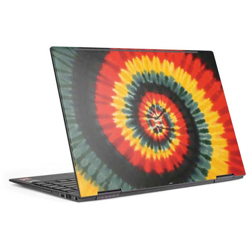 Liquid Blue Tie Dye - Rasta Spiral HP Envy Skin