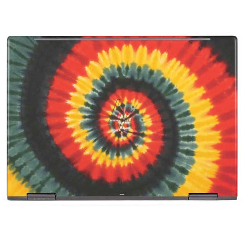 Liquid Blue Tie Dye - Rasta Spiral HP Envy Skin