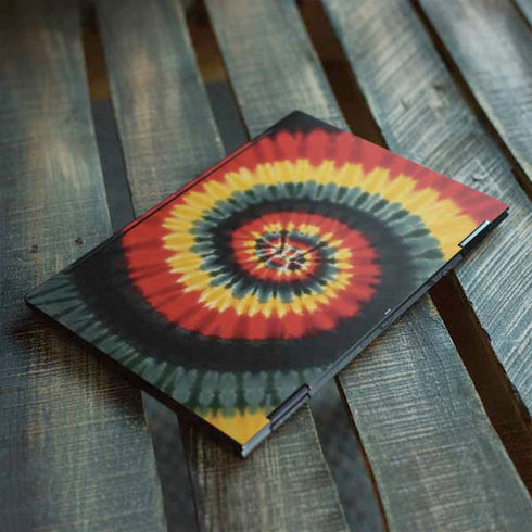 Liquid Blue Tie Dye - Rasta Spiral HP Envy Skin