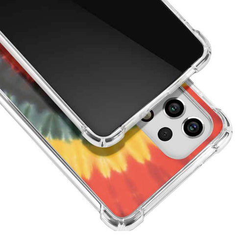 Liquid Blue Tie Dye - Rasta Spiral Galaxy A53 5G Clear Case