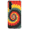 Liquid Blue Tie Dye - Rasta Spiral Galaxy A54 5G Clear Case