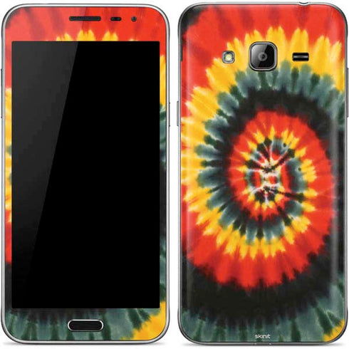 Liquid Blue Tie Dye - Rasta Spiral Galaxy J3 Skin