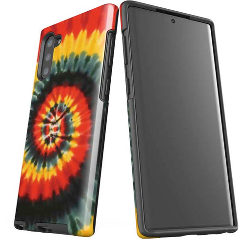 Liquid Blue Tie Dye - Rasta Spiral Galaxy Note 10 Pro Case