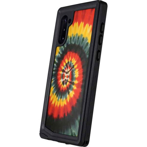 Liquid Blue Tie Dye - Rasta Spiral Galaxy Note 10 Waterproof Case