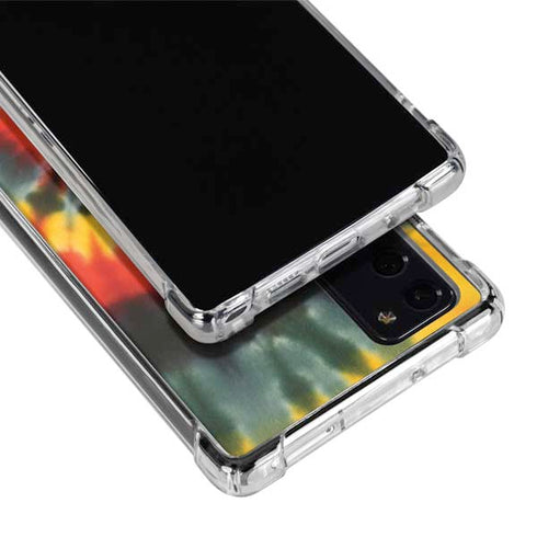 Liquid Blue Tie Dye - Rasta Spiral Galaxy Note20 5G Clear Case