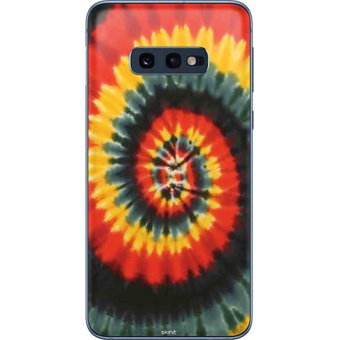 Liquid Blue Tie Dye - Rasta Spiral Galaxy S10e Skin