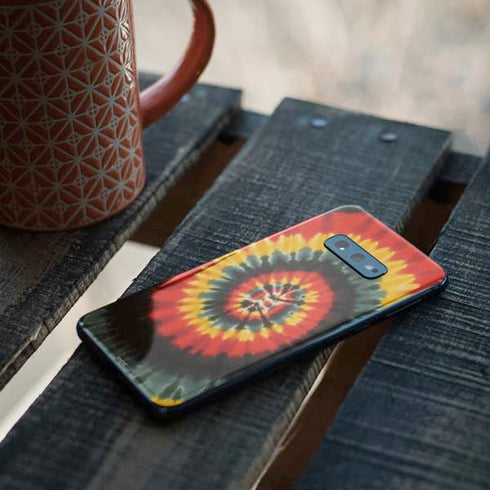 Liquid Blue Tie Dye - Rasta Spiral Galaxy S10e Skin