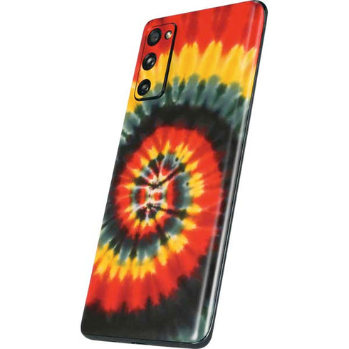 Liquid Blue Tie Dye - Rasta Spiral Galaxy S20 Fan Edition Skin