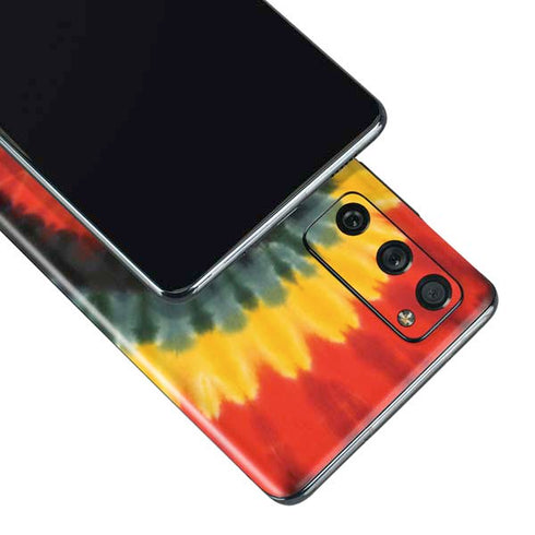 Liquid Blue Tie Dye - Rasta Spiral Galaxy S20 Fan Edition Skin