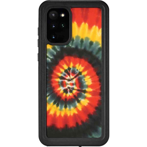 Liquid Blue Tie Dye - Rasta Spiral Galaxy S20 Plus Waterproof Case