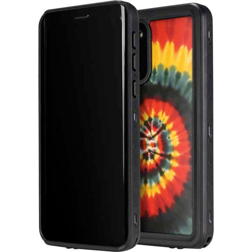 Liquid Blue Tie Dye - Rasta Spiral Galaxy S20 Plus Waterproof Case