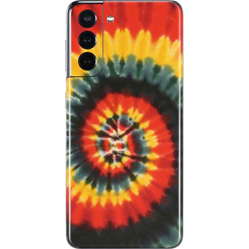 Liquid Blue Tie Dye - Rasta Spiral Galaxy S21 5G Skin