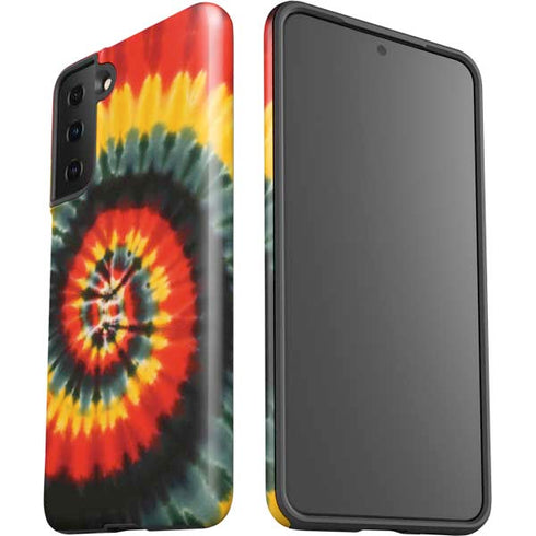 Liquid Blue Tie Dye - Rasta Spiral Galaxy S21 FE Pro Case