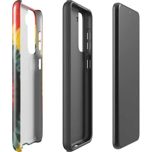 Liquid Blue Tie Dye - Rasta Spiral Galaxy S21 Plus 5G Pro Case