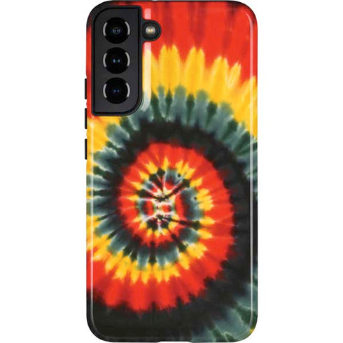 Liquid Blue Tie Dye - Rasta Spiral Galaxy S22 Plus Pro Case