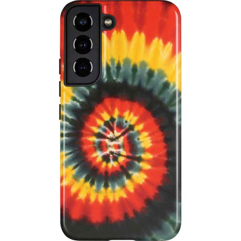 Liquid Blue Tie Dye - Rasta Spiral Galaxy S22 Pro Case