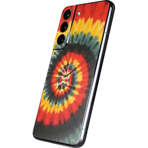 Liquid Blue Tie Dye - Rasta Spiral Galaxy S22 Skin