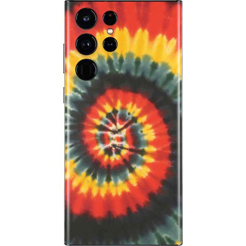 Liquid Blue Tie Dye - Rasta Spiral Galaxy S22 Ultra Skin