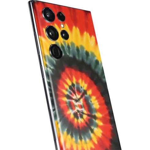 Liquid Blue Tie Dye - Rasta Spiral Galaxy S22 Ultra Skin