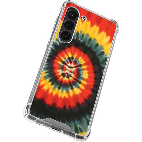 Liquid Blue Tie Dye - Rasta Spiral Galaxy S23 Clear Case