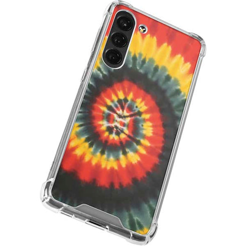 Liquid Blue Tie Dye - Rasta Spiral Galaxy S23 Plus Clear Case