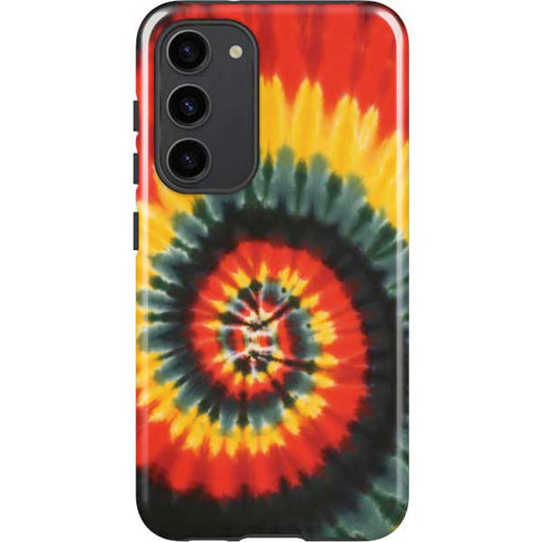Liquid Blue Tie Dye - Rasta Spiral Galaxy S23 Plus Pro Case