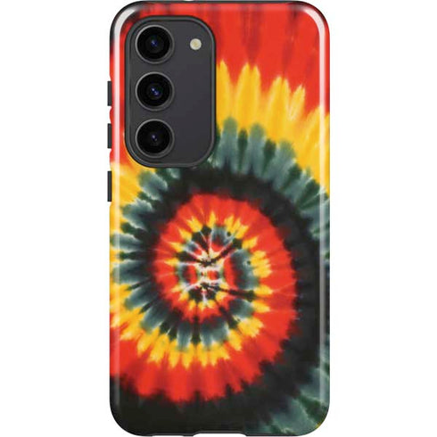 Liquid Blue Tie Dye - Rasta Spiral Galaxy S23 Pro Case