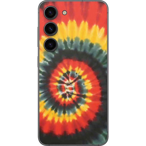 Liquid Blue Tie Dye - Rasta Spiral Galaxy S23 Skin