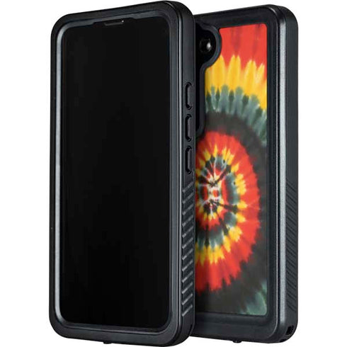 Liquid Blue Tie Dye - Rasta Spiral Galaxy S23 Waterproof Case