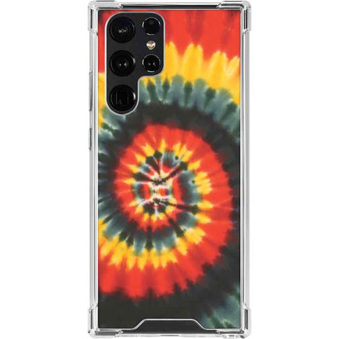 Liquid Blue Tie Dye - Rasta Spiral Galaxy S24 Ultra Clear Case