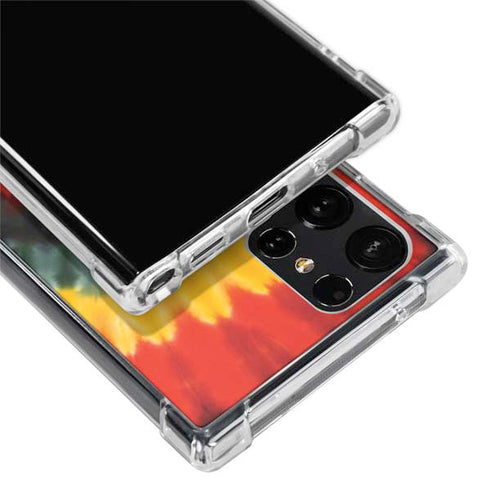 Liquid Blue Tie Dye - Rasta Spiral Galaxy S24 Ultra Clear Case
